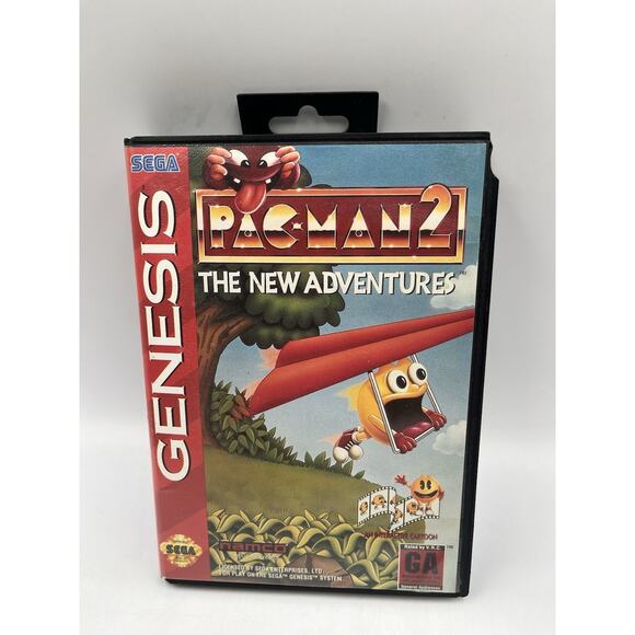 Pac-Man 2: The New Adventures (Sega Genesis, 1994) With Original Box - Picture 1 of 7